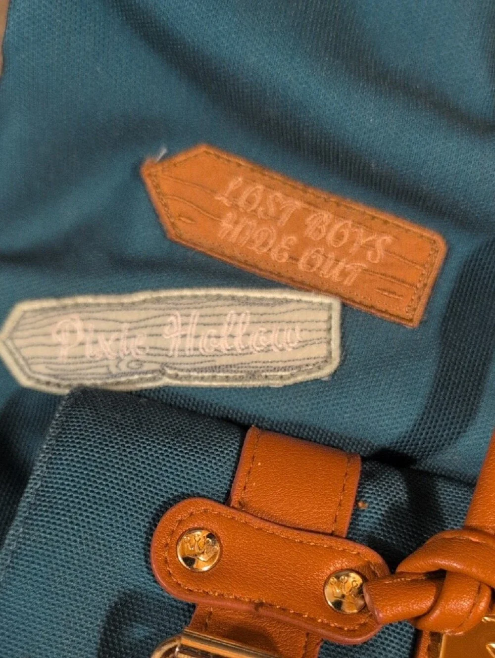 Loungefly Disney Green and Brown Peter Pan Patch Backpack